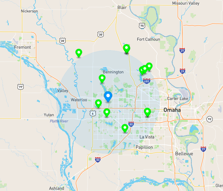 Setting search area